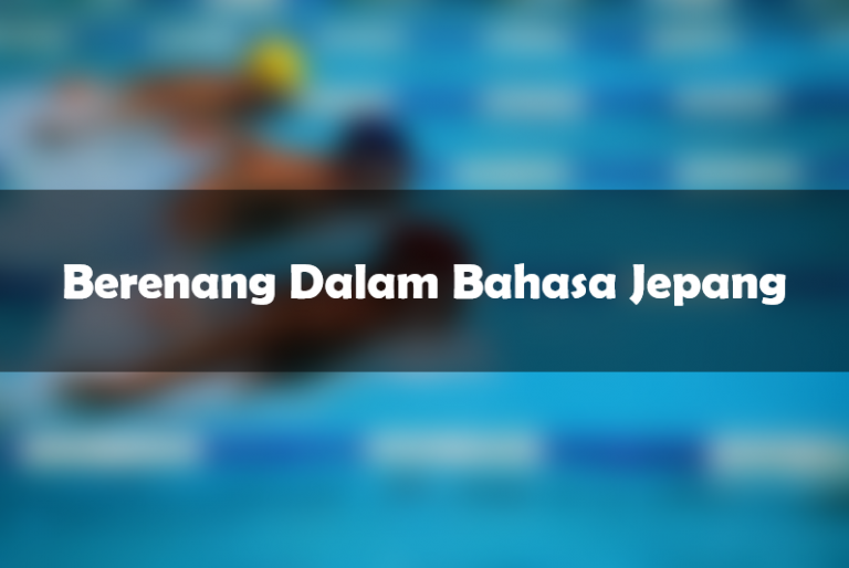 Bahasa Jepang Berenang