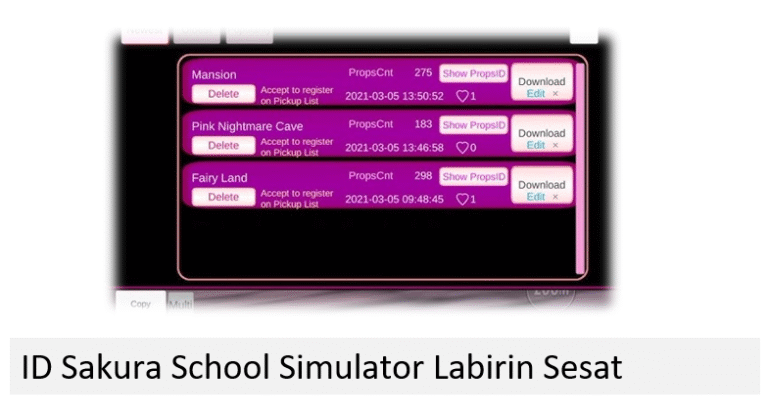 ID Sakura School Simulator Labirin Sesat