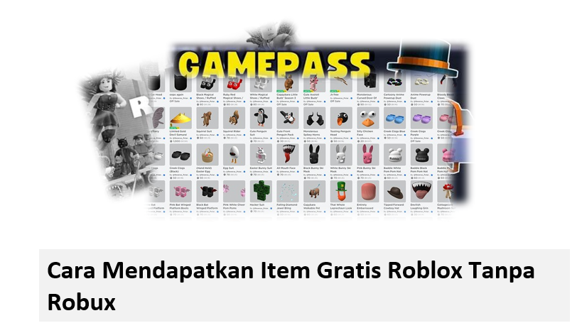 Cara Mendapatkan Item Gratis Roblox Tanpa Robux