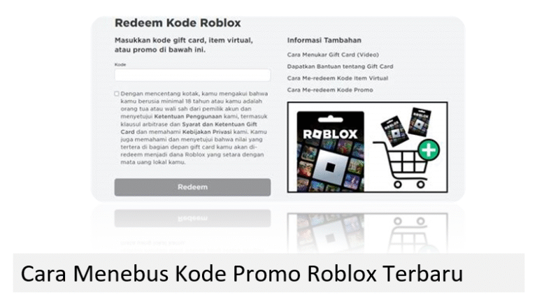 Cara Menebus Kode Promo Roblox Terbaru