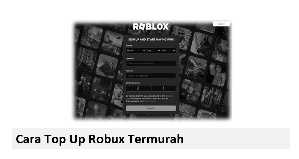 Cara Top Up Robux Termurah