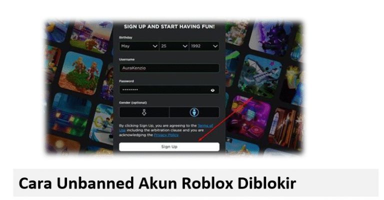 Cara Unbanned Akun Roblox Diblokir