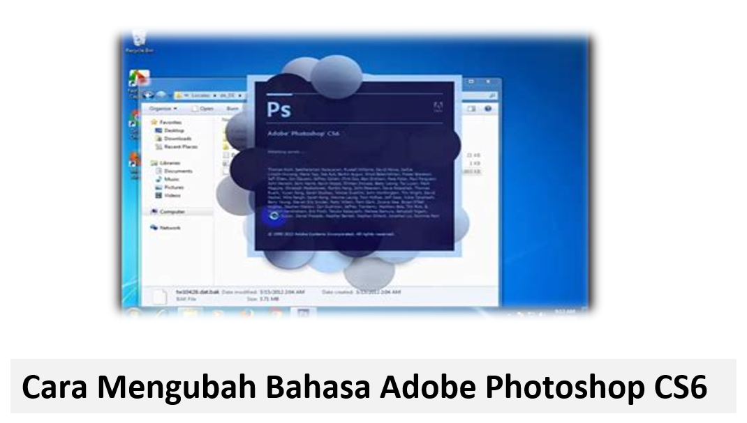 Cara Mengubah Bahasa Adobe Photoshop CS6