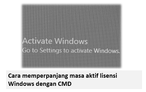 Cara memperpanjang masa aktif lisensi Windows dengan CMD