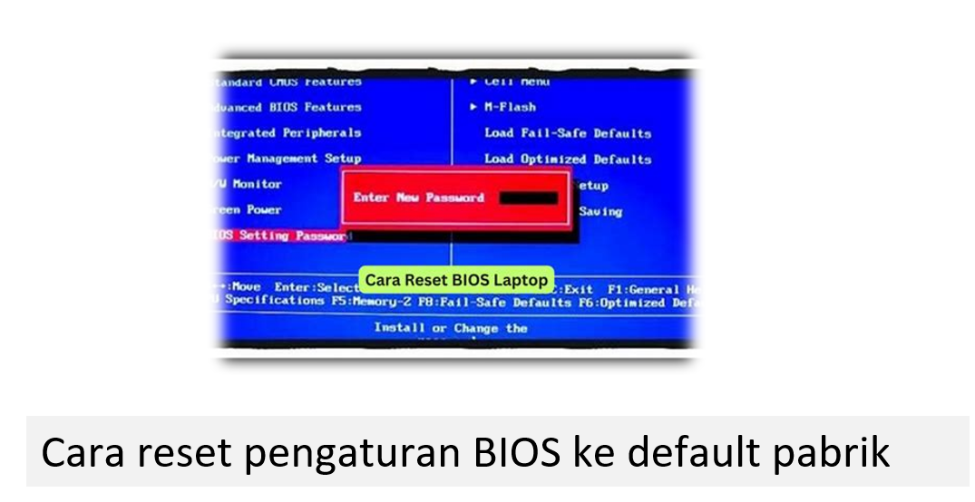 Cara reset pengaturan BIOS ke default pabrik