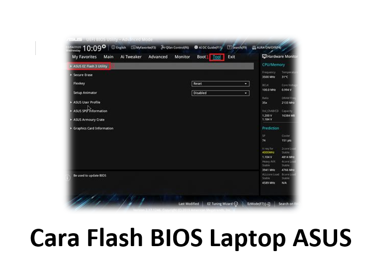 Cara Flash BIOS Laptop ASUS