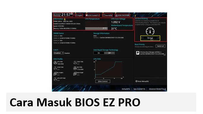 Cara Masuk BIOS EZ PRO