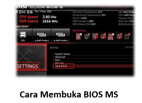 Cara Membuka BIOS MS
