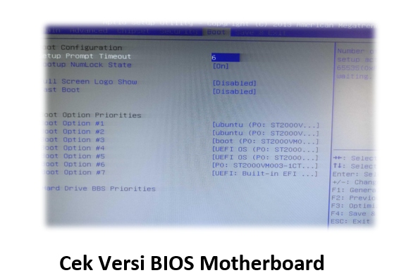 Cek Versi BIOS Motherboard