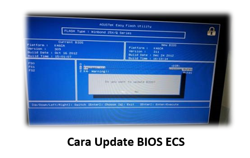 Cara Update BIOS ECS
