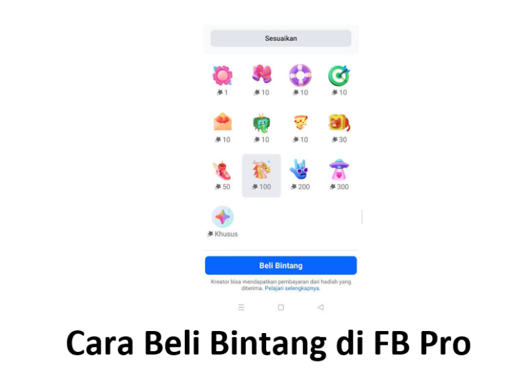 Cara Beli Bintang di FB Pro
