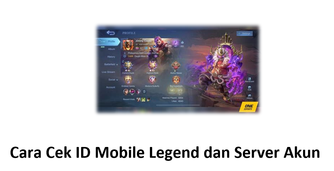 Cara Cek ID Mobile Legend dan Server Akun