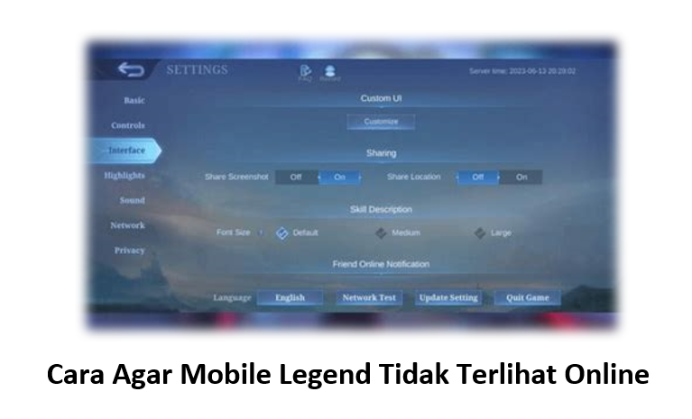Cara Agar Mobile Legend Tidak Terlihat Online