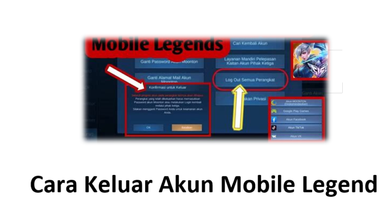 Cara Keluar Akun Mobile Legend
