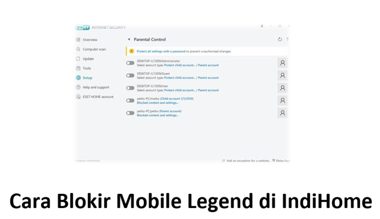 Cara Blokir Mobile Legend di IndiHome