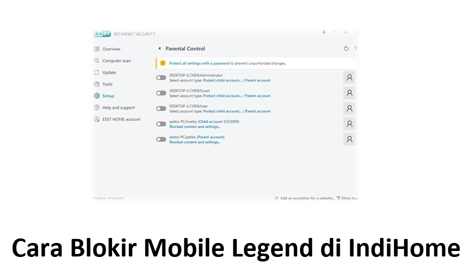 Cara Blokir Mobile Legend di IndiHome