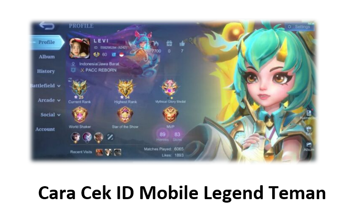Cara Cek ID Mobile Legend Teman