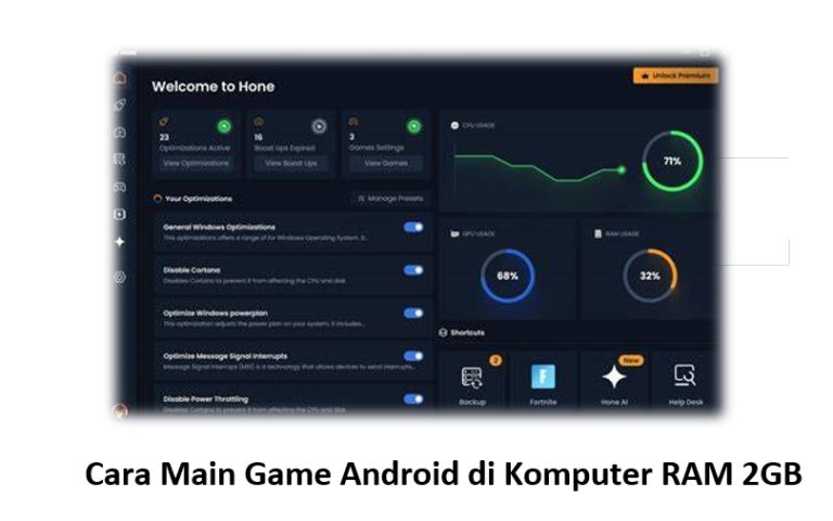 Cara Main Game Android di Komputer RAM 2GB